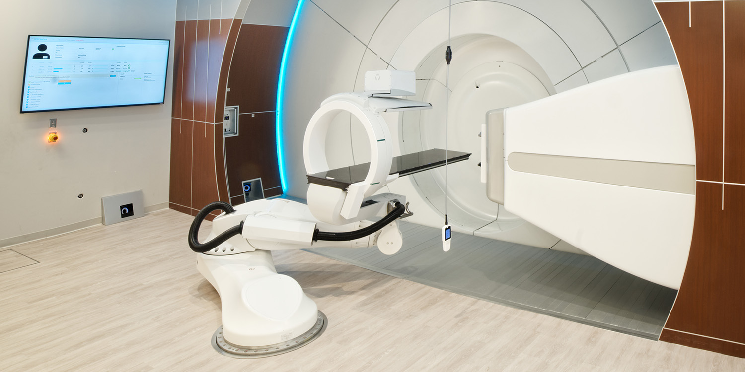 Proton therapy treatment room at Provision's cancer center in Nashville