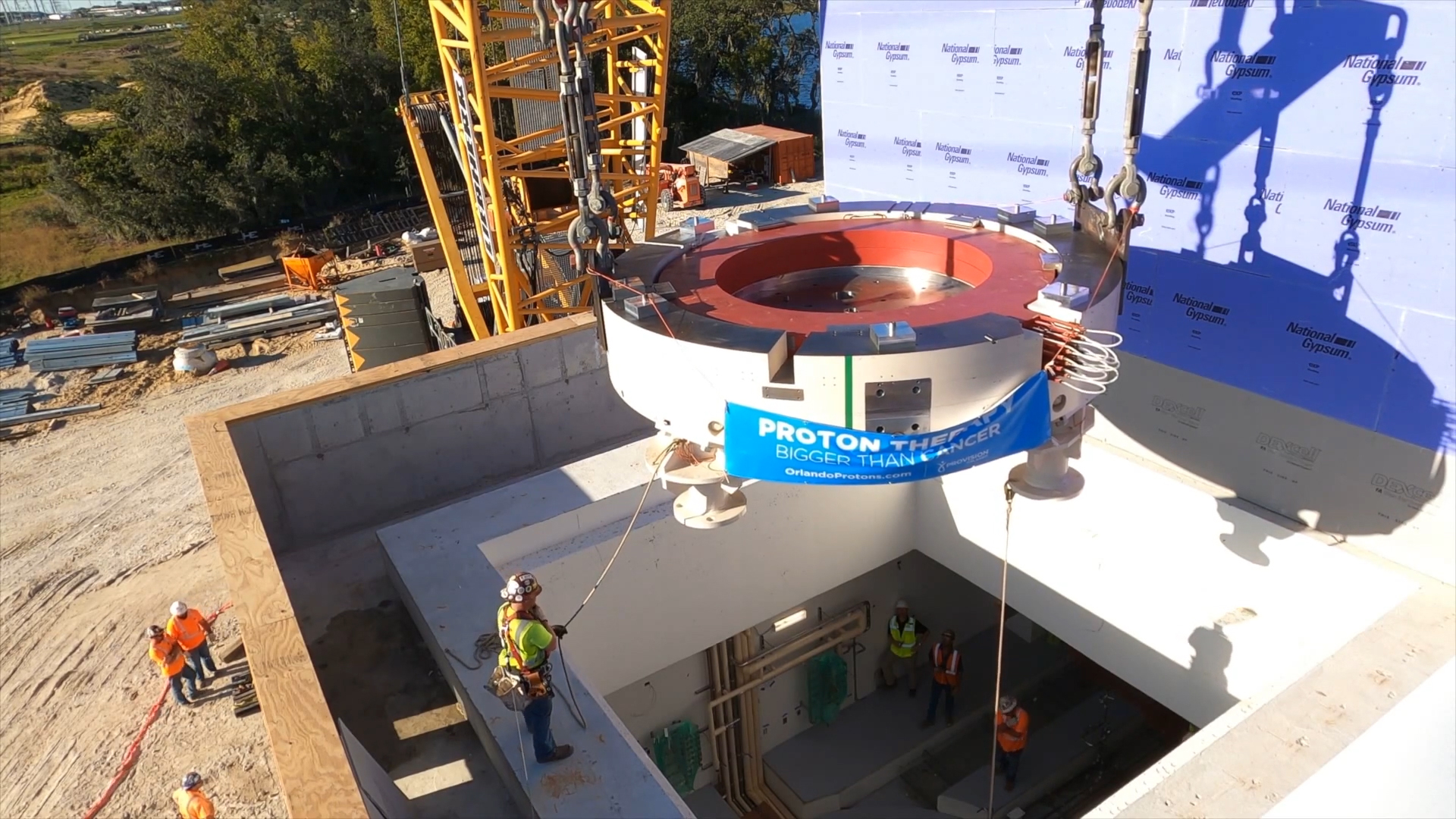 The cyclotron is installed at Provision CARES Proton Therapy Orlando